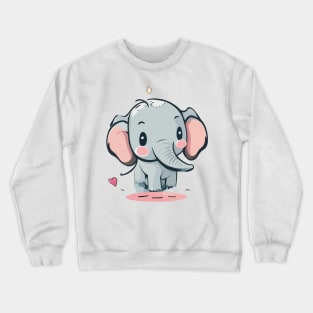 Whimsical Elephant Magic - Celebrating Cuteness and Charm Crewneck Sweatshirt